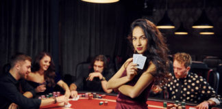 portrait beautiful woman group elegant young people that playing poker casino together 146671 5769 1